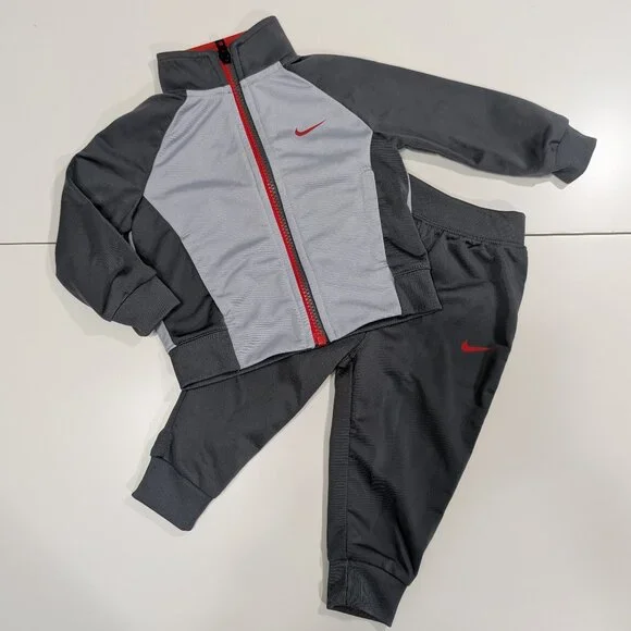 Nike Toddler 2 piece Track suite set - Jacket and Jogger - Grey - Picture 1 of 12